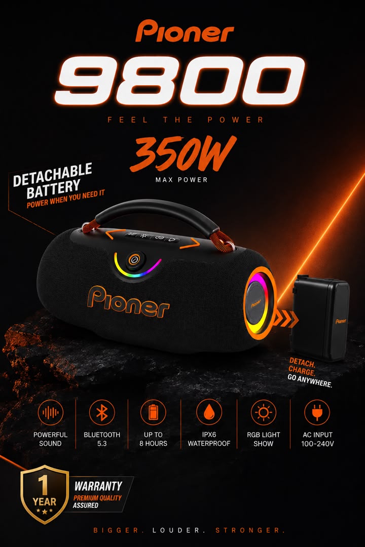 اسپیکر بلوتوثی قابل حمل پایونر مد M9800