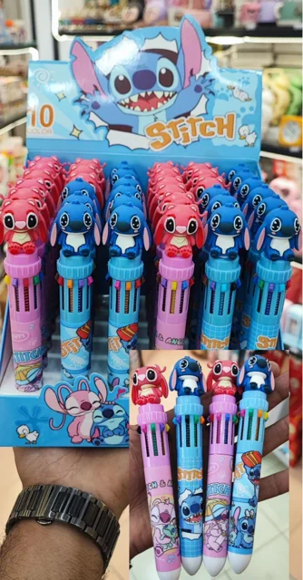 خودکار ۱۰ رنگ طرح استیج(stitch) بسته ۳۶ عددی