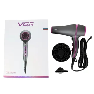 اقلام درون جعبه سشوار حرفه‌ای وی جی آر مدل V-402