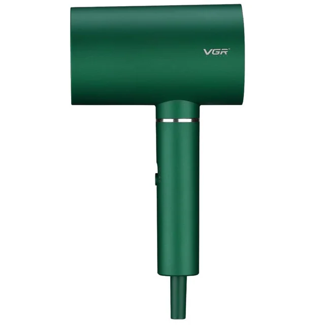 تصویر سشوار حرفه‌ای وی جی آر مدل VGR V-431 با موتور DC، توان 1800 وات و فناوری تولید یون رنگ سبز