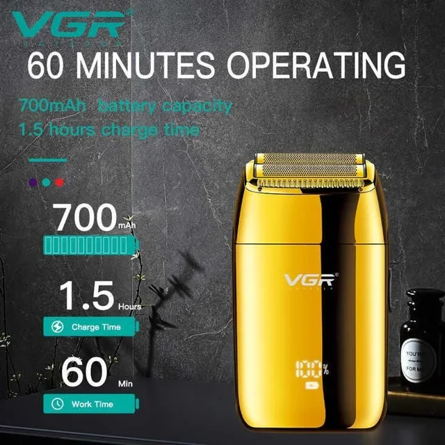 ماشین اصلاح صفرزن وی جی آر مدل VGR V-399 با تیغه فویلی دوگانه
