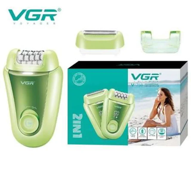VGR V-758 2-in-1 Lady Epilator & Shaver with Rechargeable Battery
