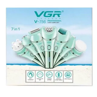 VGR V-756 7-in-1 Professional Lady Epilator with Rechargeable Battery