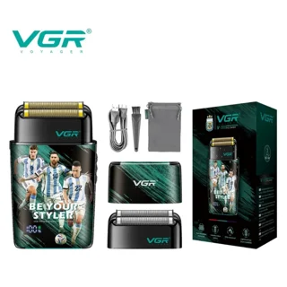 شیور فویلی حرفه‌ای VGR مدل V-309 ضد آب با باتری 1200 میلی‌آمپرساعت