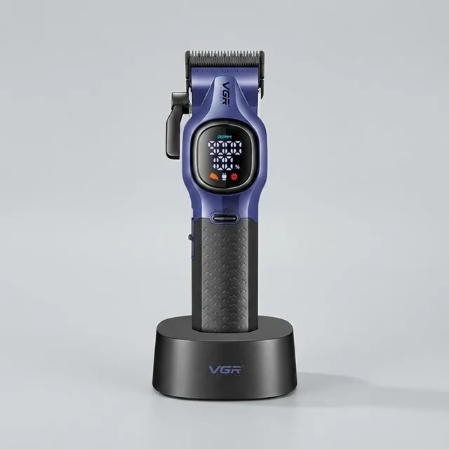 ماشین اصلاح حرفه‌ای VGR مدل V-886C با تیغه سرامیکی و پوشش DLC