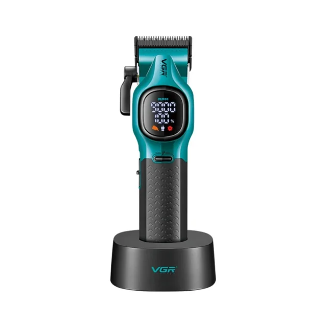 ماشین اصلاح حرفه‌ای VGR مدل V-886C با تیغه سرامیکی و پوشش DLC