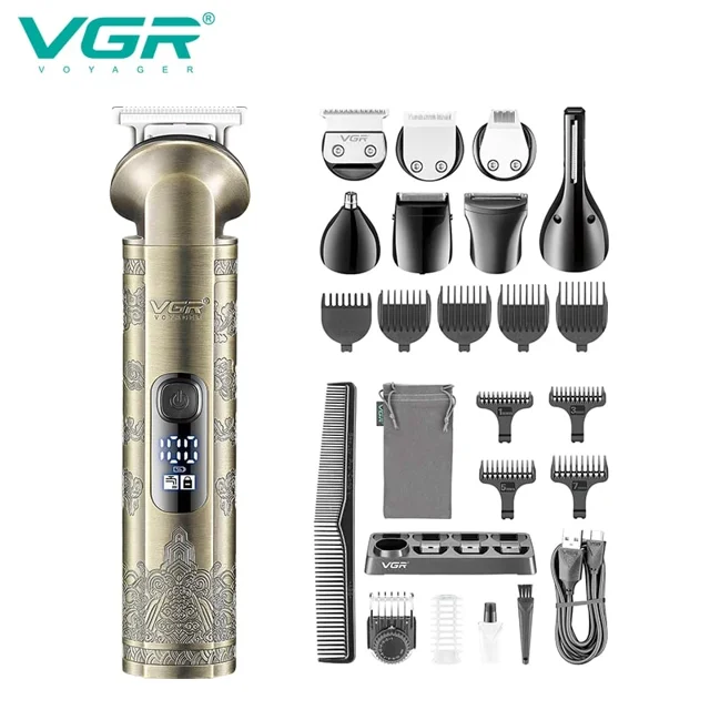 ماشین اصلاح ۸ کاره VGR مدل V-110، ست اصلاح مو، صورت و بدن