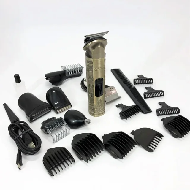 VGR V-110 8-in-1 Professional Hair, Beard & Body Grooming Kit